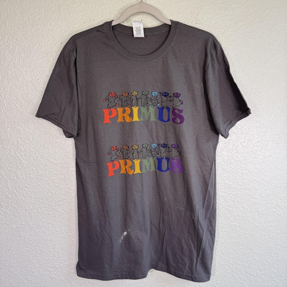 Primus Shirt Mens Medium Marching Goblins Rainbow Band Concert T Music MISPRINT